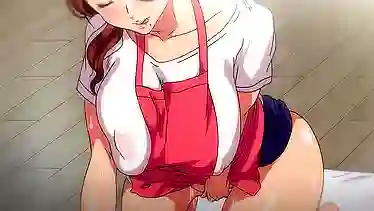 Watch this hot anime babe with a big ass and tits ride a hard rod like a pro!