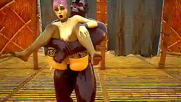 Watch this rough Anime session with some hot babes