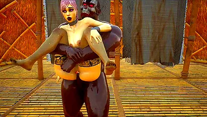 Watch this rough Anime session with some hot babes