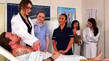 CFNM nurses cocksucking patients cock