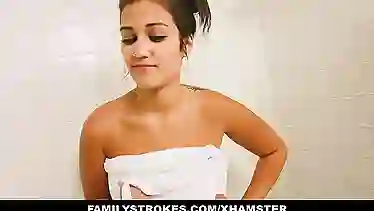 famStrokes - Horny brother BlackMails Stepsister