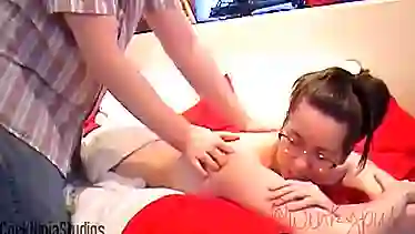 [Cock Ninja Studios]Brother Puts Lotion On Sister & Makes Her Cum FULL VID